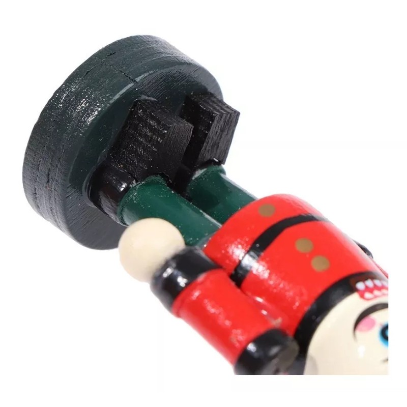 Navidad 6 Soldaditos Navideños Soldado Madera Navidad Santa Adorno