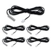 Innfeeltech 5 Pcs Waterproof Digital Thermal Temperature Sensor Probe 2M