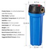 Geekpure 10-Inch Whole House Slim Water Filter Housing for 2.5"