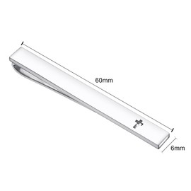 Asienice Men's Tie Clip, Thin, Stainless Steel, Simple, Set of 3, Business Brand, Necktie Pin, Everyday Work, Men's Accessories, Gift, Non-Precious Metal, No Gemstone