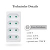 feletec 4-Way Socket Adaptor 4x Euro, White, Multiple Plug, Multiple