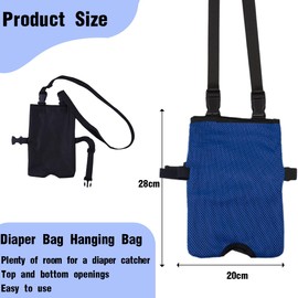 ZEPIQOR Urine drainage bag holder, catheter bag, concealed catheter bag cover with adjustable strap and invisible slot, urine bag for on the go, blue