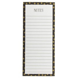 Graphique Magnetic Notepad - Gold Dots Grocery and Shopping List - Fun Decorative to-Do List - Perfect House Warming Gifts - 100 Tear Off Sheets (4" x 9.25" x .5")