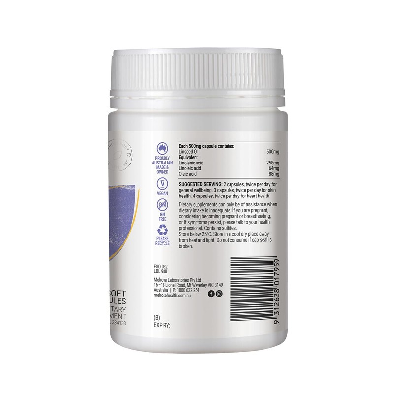 Melrose Australian Flaxseed 240 Capsules