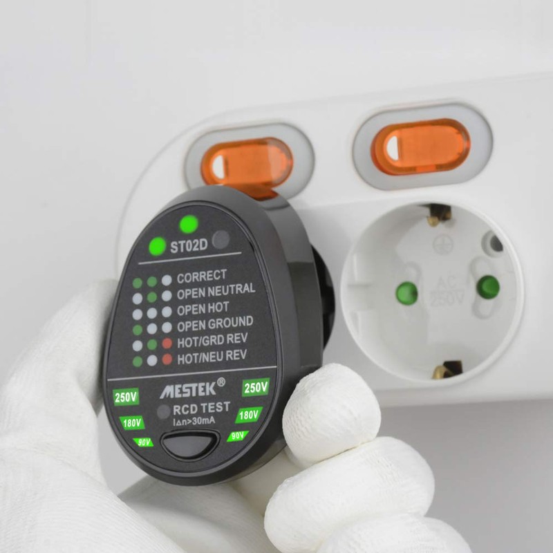 Jadeshay Socket Tester RCD Meter Socket Tester with RCD Test