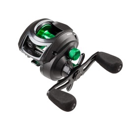 Mitchell MX3 Baitcasting Reel, Fishing Reel, Low Profile Baitcast Reels, Predator Fishing, Pike, Perch, Zander, Unisex, Black/green, LP | Left Hand | 6.4:1