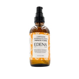 EDENA | Limpiador y Desmaquillante Papaya y Chía | Aceite Facial Limpiador | Piel Libre de Impurezas | 110 ml