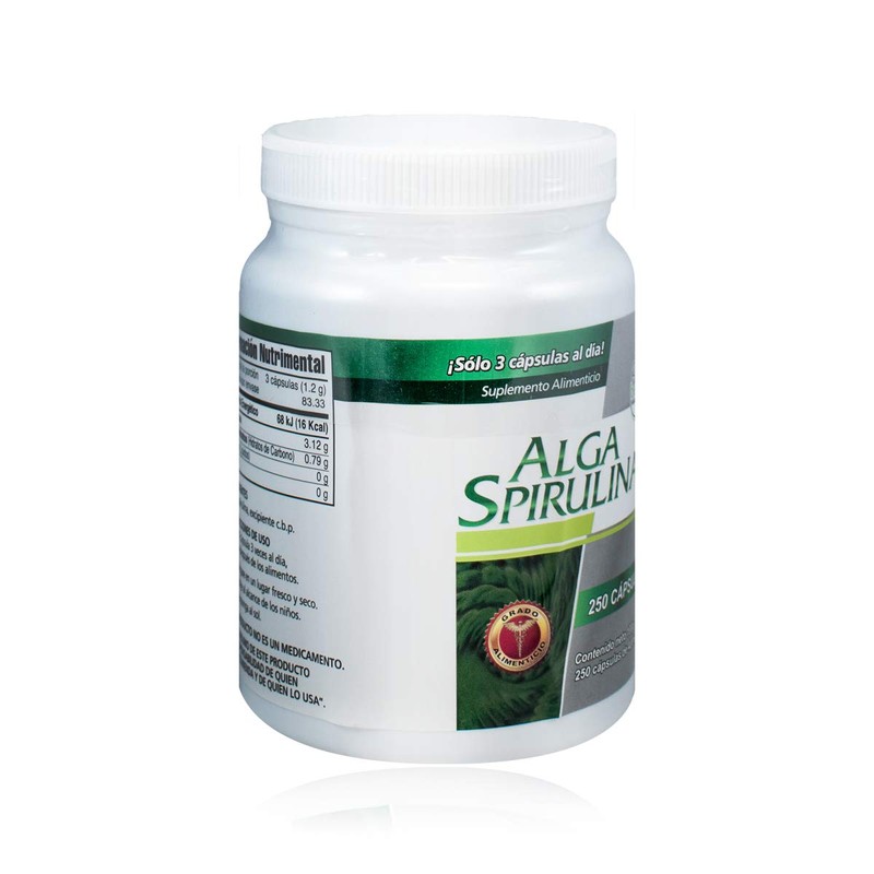 Alga Espirulina 250 cápsulas de Best Health el del Colibrí