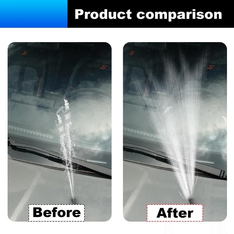 2PCS Front Windshield Washer Nozzles, Windshield Wiper Sprayer Nozzle Jet