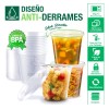Berry Bloom 24 Envases para Alimentos Transparentes Reutilizables Deli: Tapas