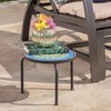 Christopher Knight Home Iris Outdoor Ceramic Tile Side Table with