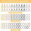 Paxcoo Keychain Bulk with Key Chain Swivel Hook D Rings