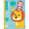 DJECO 35063 Little Mime Animals Card Games, Blue