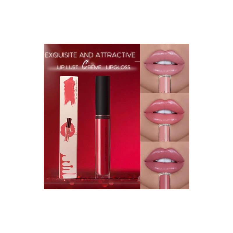Labial Crema 12 Tonos, Terciopelo Hidratante Waterproof (#3)
