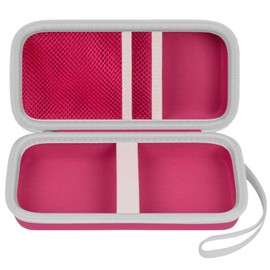 Case Compatible with Texas Instruments TI-30XS for MultiView Scientific Calculator, Storage Holder Carrying Organizer Bag with Mesh Pocket for Pens, Pencil, Batteries and Accessories (Box Only)-Pink