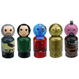 Bif Bang Pow! Guardians of The Galaxy Vol. 2 Iconic Characters Pin Mate Wooden Figure Set (5 Piece)