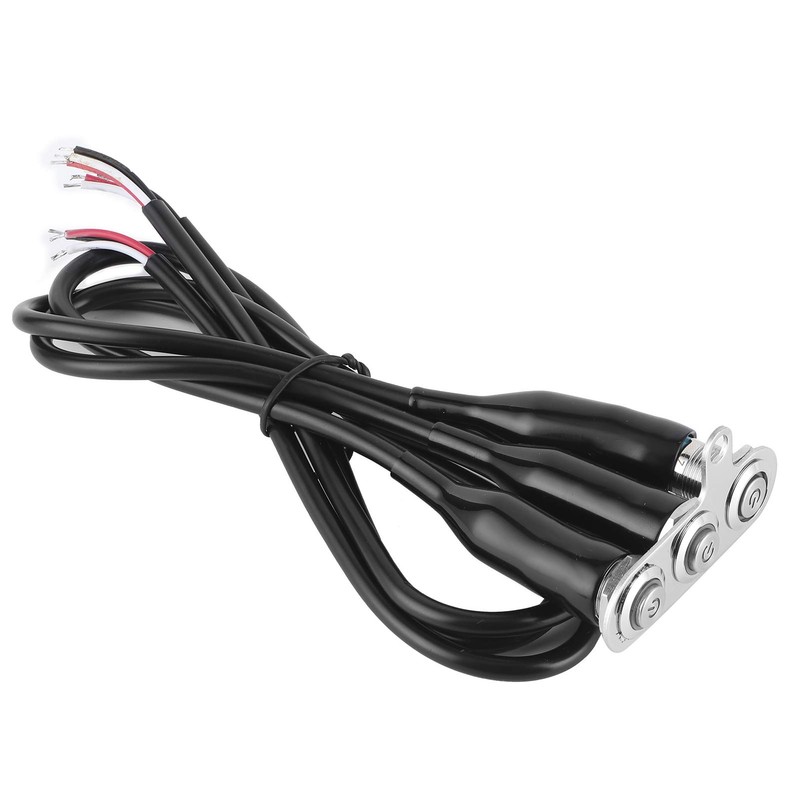 Stainless Steel Motorcycle Handlebar Switch LED Bracket Control Push Button