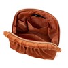 Francfranc Velour Pleated Stand Pouch, orange