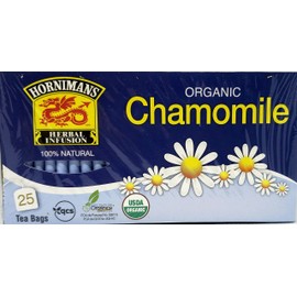 Hornimans Organic Chamomile Manzanilla Herbal Tea Bags 25 Units Box