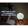 Galaxo 3D Moon Lamp (5.9 inch) with Dark Wooden Stand,