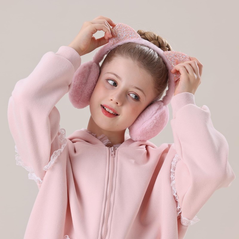 XIAOHAWANG Girls Ear Muffs Kids Winter Warm Earmuffs Boys Cute
