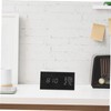Ipetboom Silent LED Alarm Clock Wooden Digital Desk Clock with