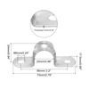 PATIKIL 0.98 inch/25mm Rigid Pipe Strap Clamp, 50 Pcs 304