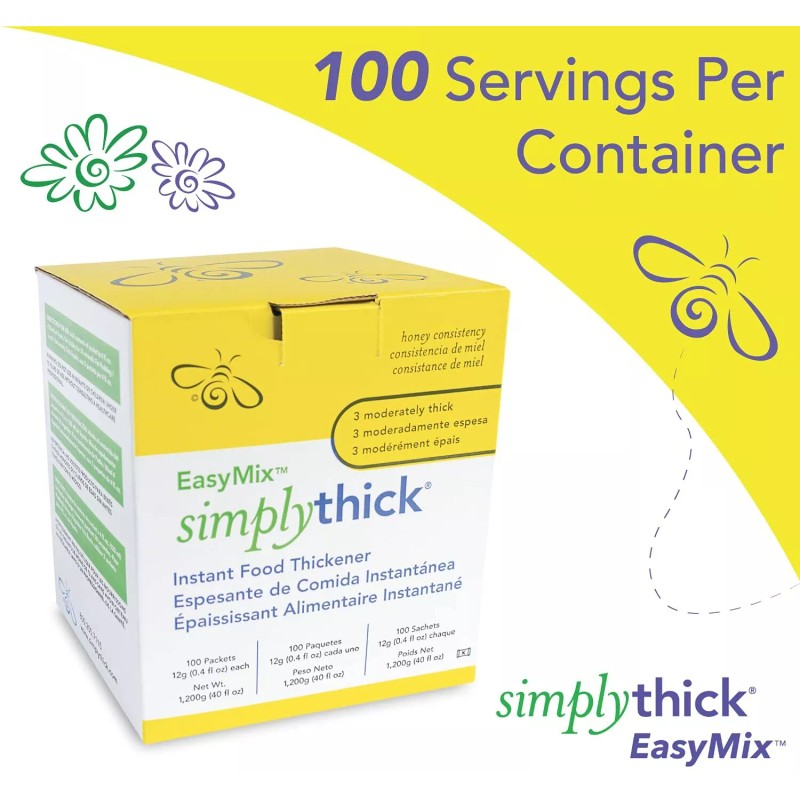 SimplyThick EasyMix | 100 Count of 12g Individual Packets |