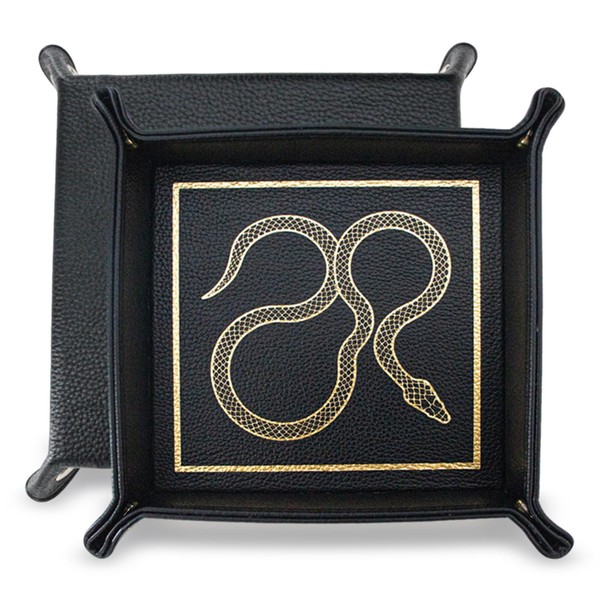 boshiho Valet Tray for Men, Leather Jewelry Catchall Key Phone