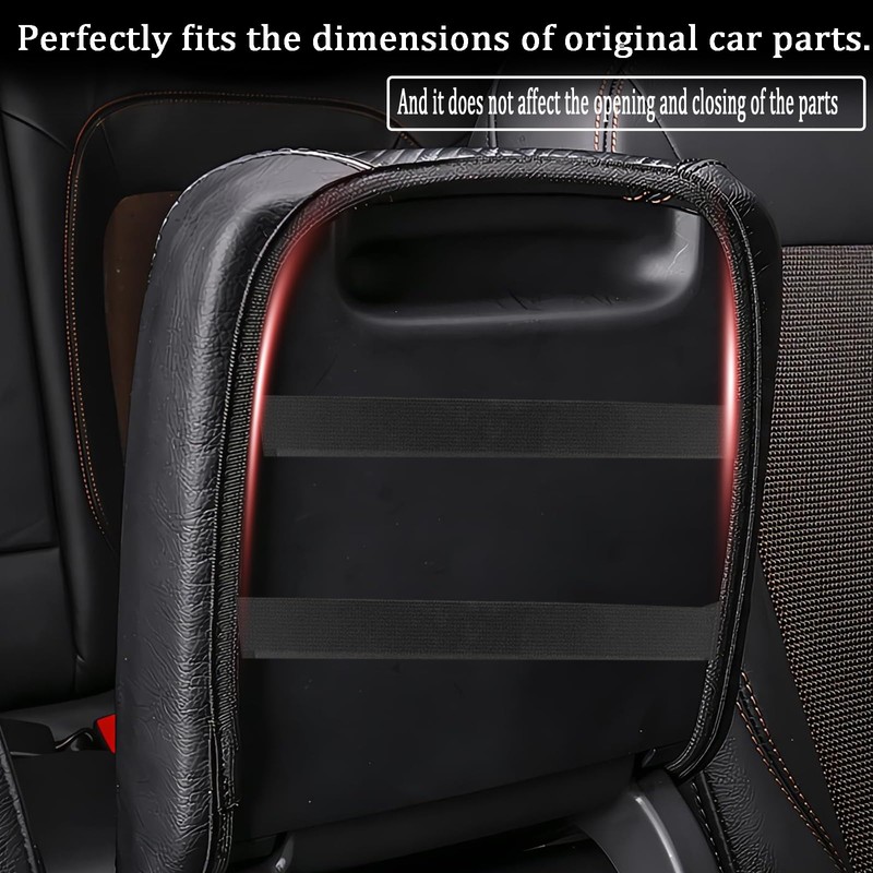 MUXEE Armrest Cover，for Kia Stinger 2017-2024, Microfiber Leather，Scratch Leather Middle