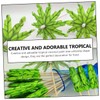 MAGICLULU 3sets Tropical Coconut Palm Tree Cocktail Umbrella Picks Creative