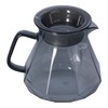 Tomotato Glass Coffee Pot, 400 ml/600 ml, Heat-Resistant Coffee Server,