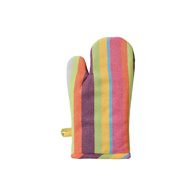 REDBEST Oven Glove Striped Cotton Multi-Coloured Size 15 x 30
