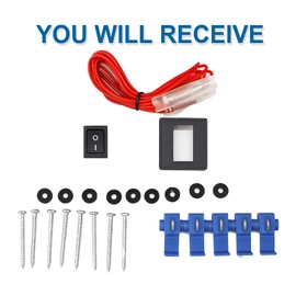 Fullux 5Pcs Clear Lens Cab Roof Marker Running Lights for 1997-2024 F150 F250 F350 E150 E250 E350 E450 Super Duty Pickup Trucks White lights