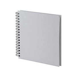 Rössler 1329452176 — S.O.H.O. Wire-O Photo Album 230 x 230 mm, 60 Off-White Pages, Stone