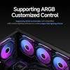 Ocypus Gamma F12 ARGB Computer Case Fan,120mm PWM PC Cooling