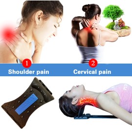 Plugsharge Multi-Level Neck Stretcher, Massage Relaxer Traction Device, Blue