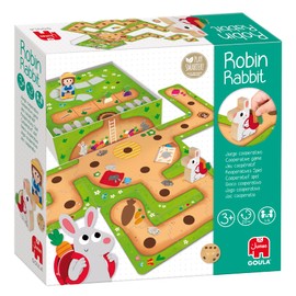 Goula 55261 Robin Rabbit Learning Games for Children Spanish Co-op Game from 3 Years, Colourful