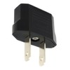 ANRANK E-U4113619AK European to USA American Outlet Plug Adapter (Black,