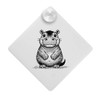 'Happy Baby Hippo' Suction Cup Car Window Sign (CG00028227)