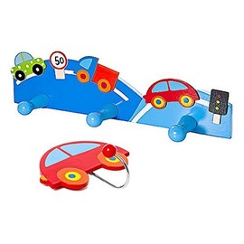 Mousehouse Gifts Kids Car Themed Coat Hooks for Boys Car Themed Room or Nursery Decor