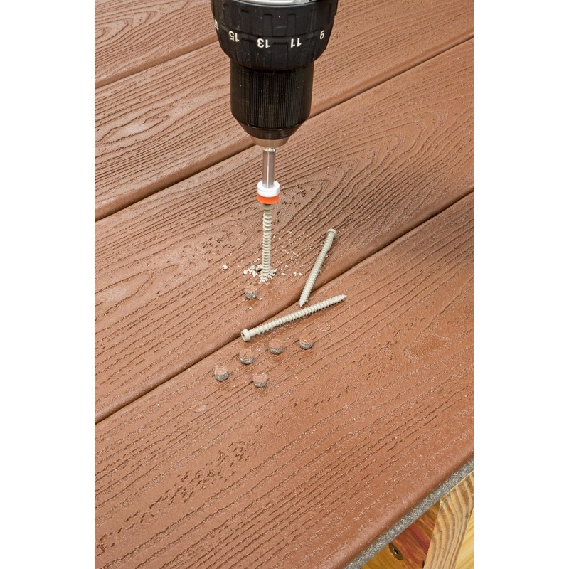 Simpson Strong-Tie TRX20PG Deck-Drive DCU Screw Plug Trex Pebble Gray