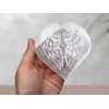 Selenite Charging Plate for Crystals - Angel Wing Heart