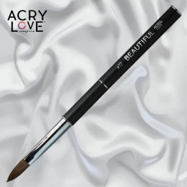 Pincel Beautiful #12 Kolinsky Para Uñas Acrílicas Acry Love