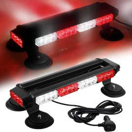 16.8 Inch LED Light Bar High Intensity Emergency Hazard Warning Beacon 26 Flashing Modes Magnetic Base for Car-New ConditionLight Color: Blue white blue white, Rated Power: 60, Beam Angle: Spot
