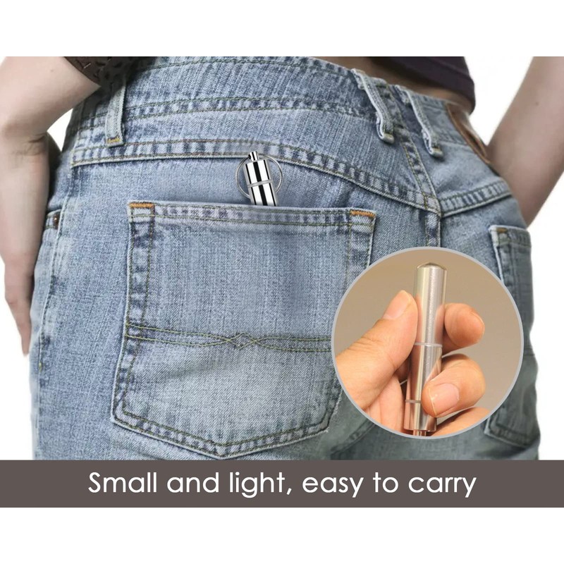 DS. DISTINCTIVE STYLE 2.8" Toothpick Holder Keychain Pocket Size Waterproof