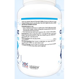 OrthoPURE OrthoPure Creatine 100% Pure Micronized Powder, 5000mg Per Dose, 3rd Party Lab Tested, Faster Absorption - Supplement for Muscle Growth, Increased Strength, Enhanced Energy and Improved Athletic/Sports Performance, Made in Canada (900g (Pack of 1))