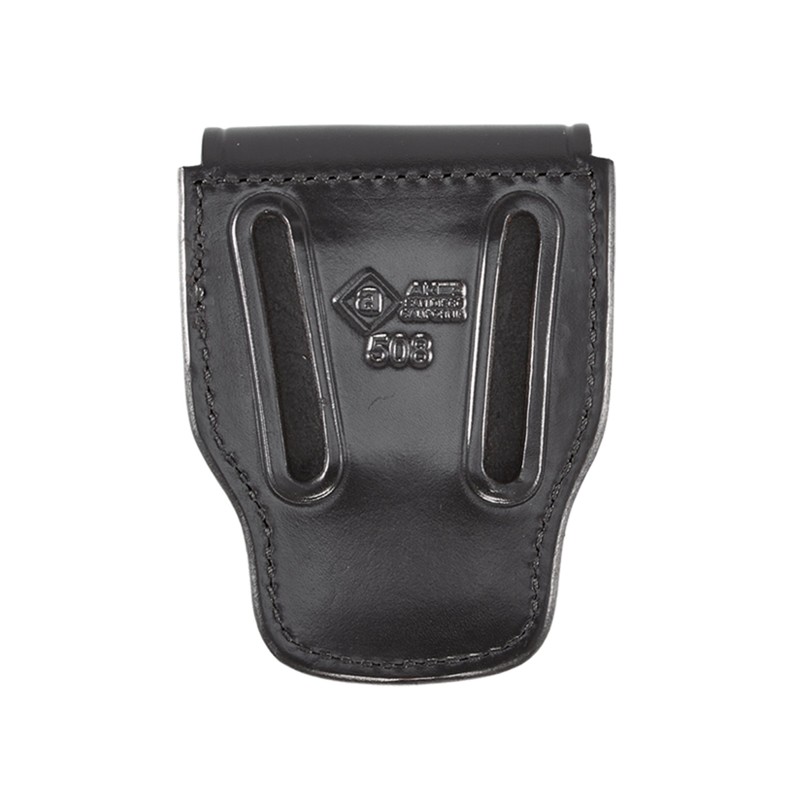 Aker Leather 508 Handcuff Case, Black, Plain