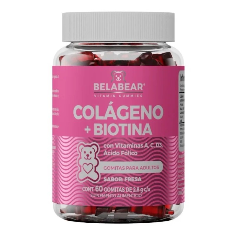 Solanum Belabear Colágeno + Biotina Vit A C D3 Acido