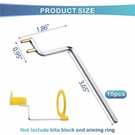 Dental X-Ray Positioning Indicator Aligning Arm - Intraoral Film Positioner System Accessories, Autoclavable Dental XCP Holder, 10 Pcs (Posterior Arm Yellow)